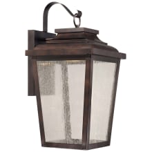 Irvington Manor 21" Tall 13w LED Outdoor Wall Sconce with Clear Seeded Glass