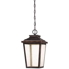 Irvington Manor 8-1/2" Wide LED Outdoor Pendant with Seedy Glass Shade
