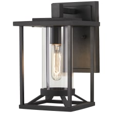 Trescott 1 Light 11" Tall Outdoor Wall Sconce with Cylinder Glass Shade