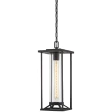 Trescott 1 Light 7" Wide Outdoor Mini Pendant with Cylinder Glass Shade