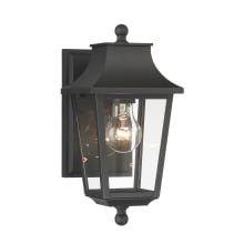 Altimeter 13" Tall Outdoor Wall Sconce with Clear Glass Shade