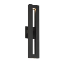 Paddock 22" Tall LED Outdoor Wall Sconce with Frost Black Silk Shade - ADA Compliant