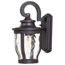 Merrimack 1 Light 12" Tall Outdoor Wall Sconce with Hammered Glass Shade