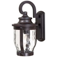 Merrimack 1 Light 16" Tall Outdoor Wall Sconce with Hammered Glass Shade