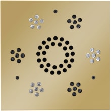 Serenity Square Steam Shower Speaker with LED Lights and Remote Control