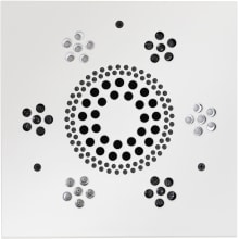 Serenity 1.8 GPM Single Function Square Rain Shower Head with Light and Sound