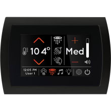 SignaTouch LCD Steam Shower Controller with Light, Sound, Steam, and Water Control - Less Digital Shower Valve