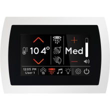 SignaTouch LCD Steam Shower Controller with Light, Sound, Steam, and Water Control - Less Digital Shower Valve