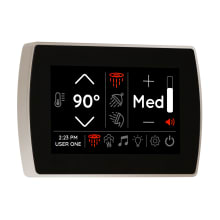 SignaTouch LCD Steam Shower Controller with Light, Sound, Steam, and Water Control