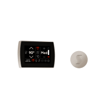 SignaTouch LCD Steam Shower Controller with Light, Sound, Steam, and Water Control - Includes Steam Head