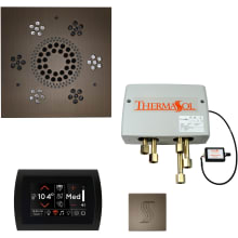 SignaTouch Steam Shower Kit - Includes Control Panel, Square Light and Sound Shower Head, Square Steam Head, and Digital Shower Valve