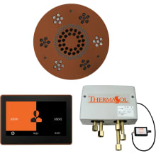 ThermaTouch Steam Shower Kit - Includes 10" Control Panel, Round Light and Sound Shower Head, and Digital Shower Valve