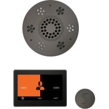 ThermaTouch Steam Shower Kit - Includes 10" Control Panel, Round Light and Sound Shower Head, and Round Steam Head