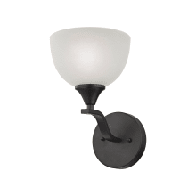Briston Lane Single Light 10" Tall Wall Sconce with White Glass Shade