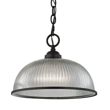 Liberty Park Single Light 12" Wide Pendant with Prismatic Clear Glass Shade
