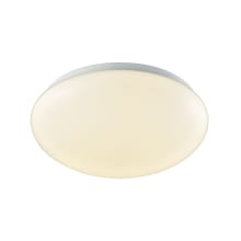 Kalona 10" Wide Integrated LED Flush Mount Bowl Ceiling Fixture with White Acrylic Diffuser