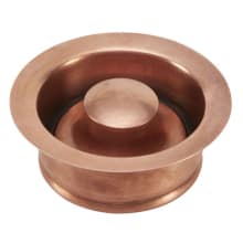 Copper Disposal Stopper and Flange for Kitchen Sinks