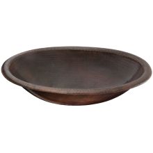 Huacana 19" Undermount Hammered Copper Bathroom Sink - Less Drain