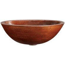 17" Drop In / Vessel Prana Oval Double Wall Handcrafted Copper Sink from the Limited Editions Collection