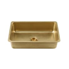 Villa 31-1/4" Hammered Brass Drop In Kitchen Sink