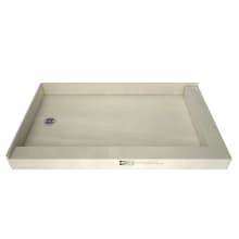 Redi Base 30" x 60" Rectangular Shower Base with Double Threshold and Left Drain