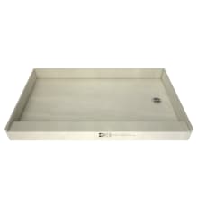Redi Base 30" x 60" Rectangular Shower Base with Single Threshold and Right Drain