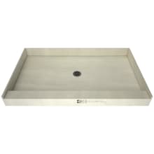 Redi Base 48" x 36" Rectangular Shower Base with Single Threshold and Center Drain