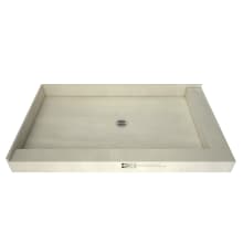 Redi Base 36" x 48" Rectangular Shower Base with Double Threshold and Center Drain
