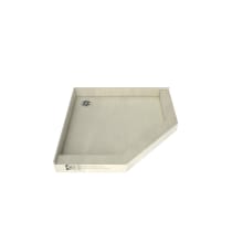 Redi Neo 36" x 36" Neo-Angle Shower Base with Triple Threshold and Back Drain