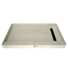 Redi Trench 60" x 34" Rectangular Shower Base with Single Threshold and Right Drain