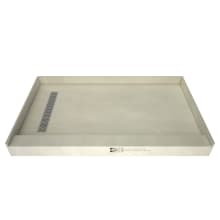 Redi Trench 60" x 36" Rectangular Shower Base with Single Threshold and Left Drain