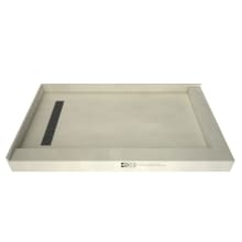 Redi Trench 36" x 60" Rectangular Shower Base with Double Threshold and Left Drain