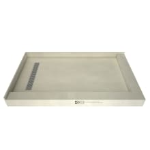 Redi Trench 36" x 60" Rectangular Shower Base with Double Threshold and Left Drain