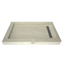 Redi Trench 42" x 60" Rectangular Shower Base with Double Threshold and Right Drain