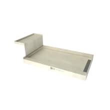 Base'N Bench 36" x 72" Rectangular Shower Base with Single Threshold and Right Drain