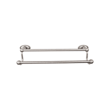 Edwardian Bath 30 Inch Double Towel Bar Oval Backplate