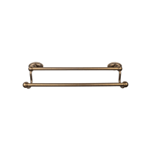 Edwardian Bath 30 Inch Double Towel Bar Oval Backplate