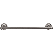 Edwardian Bath 18 Inch Single Towel Bar Ribbon Backplate