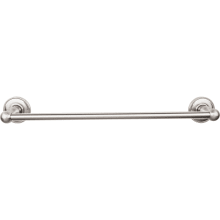 Edwardian Bath 18 Inch Single Towel Bar Beaded Backplate