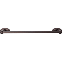 Edwardian Bath 18 Inch Single Towel Bar Oval Backplate