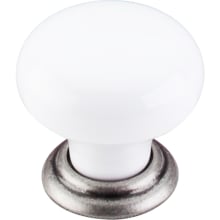Ceramic 1-3/8 Inch Mushroom Cabinet Knob from the Chateau Collection