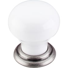 Ceramic 1-1/8 Inch Mushroom Cabinet Knob from the Chateau Collection