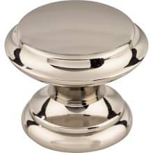 Flat 1-3/8 Inch Mushroom Cabinet Knob from the Asbury Collection
