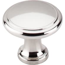Ringed 1-1/8 Inch Mushroom Cabinet Knob from the Asbury Collection