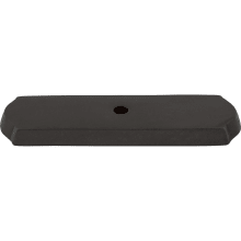 Rectangle 2-1/2 Inch Long Knob Backplate from the Aspen Series