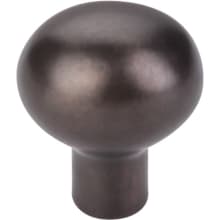 Small 1-3/16 Inch Oval Cabinet Knob from the Aspen Collection