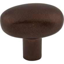 Small 1-9/16 Inch Oval Cabinet Knob from the Aspen Collection