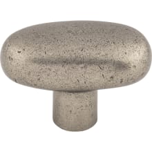 Large 2 Inch Oval Cabinet Knob from the Aspen Collection