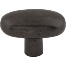 Large 2 Inch Oval Cabinet Knob from the Aspen Collection