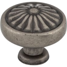 Flower 1-1/4 Inch Mushroom Cabinet Knob from the Normandy Collection